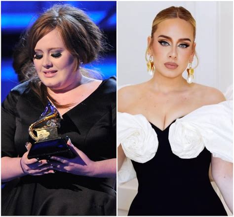 Adele antes y después de su cambio físico