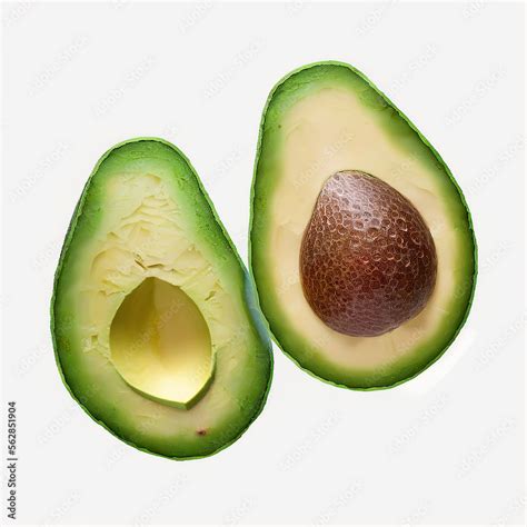Aguacate partido por la mitad