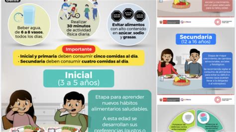 Alimentación saludable para escolares