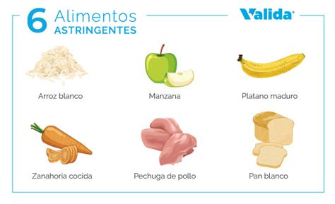 Alimentos astringentes recomendados para la diarrea