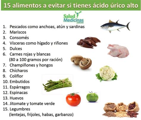 Alimentos para bajar el ácido úrico