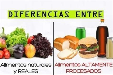 Alimentos procesados vs. Alimentos naturales