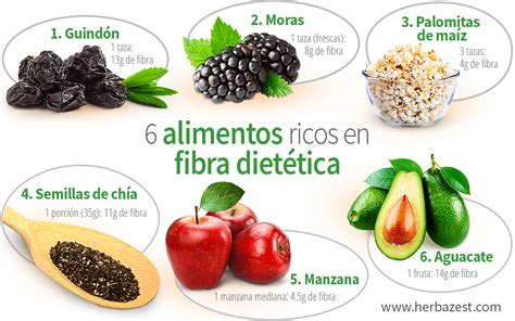 Alimentos ricos en fibra