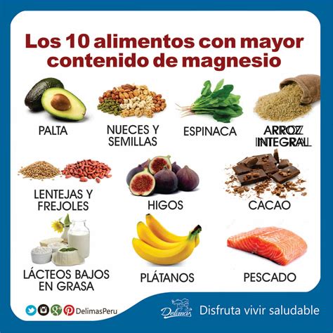 Alimentos ricos en magnesio