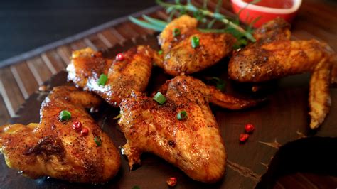 Alitas de pollo cocinadas de forma saludable