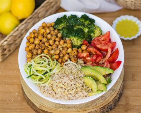 Almuerzo vegetariano equilibrado