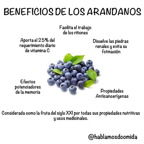 Arándanos y sus beneficios