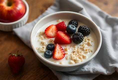 Avena cocida con leche