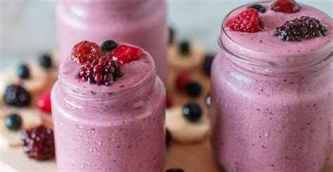 Batido de frutos rojos vegano