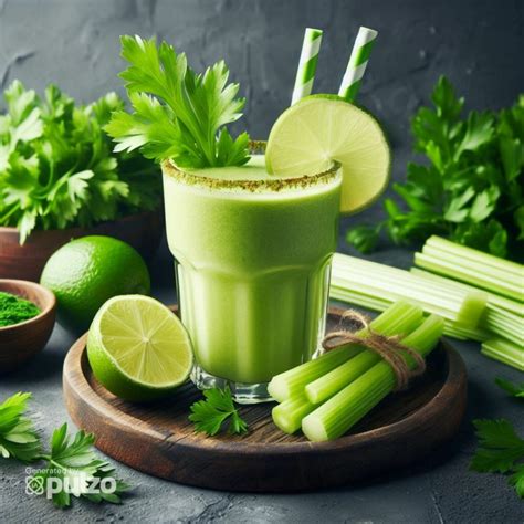 Batido de perejil y limón