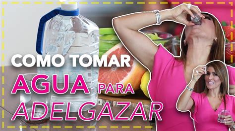 Beber agua para adelgazar