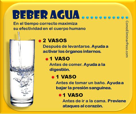 Beber agua para bajar de peso