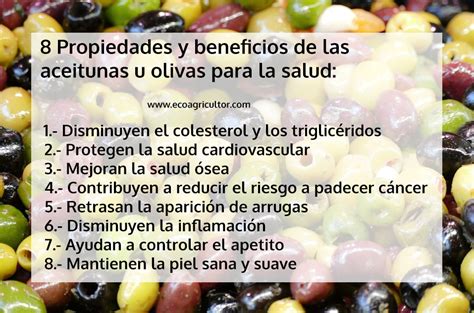 Beneficios de las aceitunas