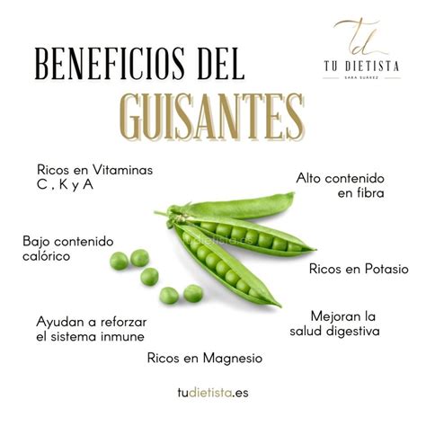 Beneficios de los guisantes para la salud