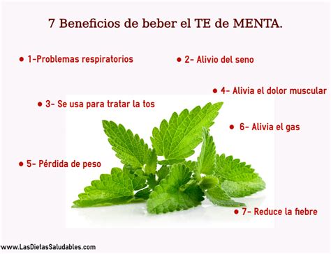 Beneficios del té de menta