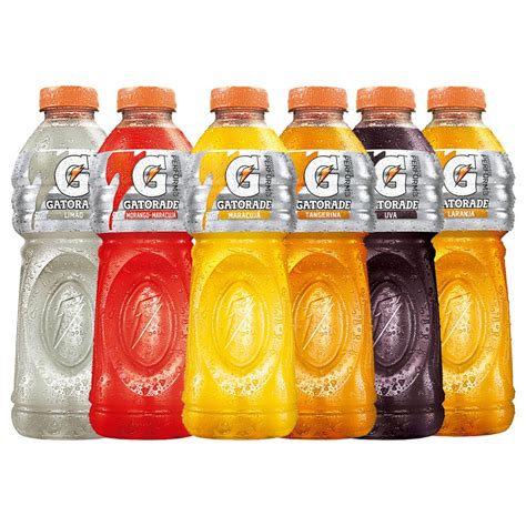 Botellas de Gatorade de diferentes sabores