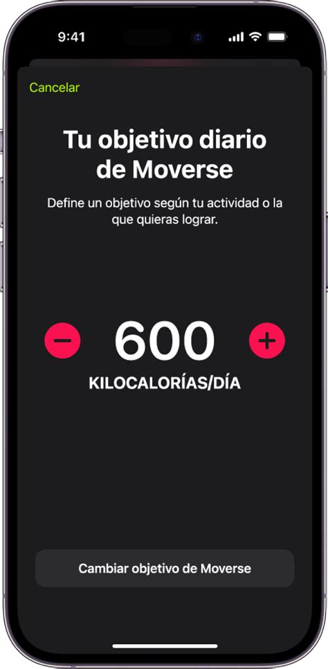 Círculo Moverse en iPhone