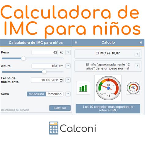 Calculo IMC en niños