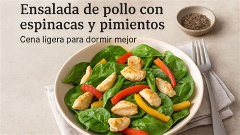 Cena ligera para dormir mejor