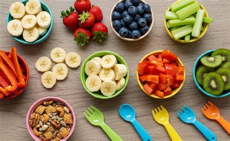 Colaciones saludables para niños