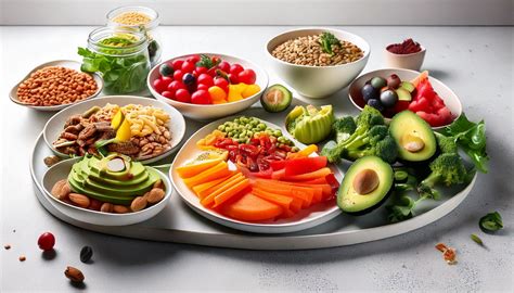 Comida vegana variada