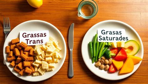 Comparación de grasas saturadas y trans