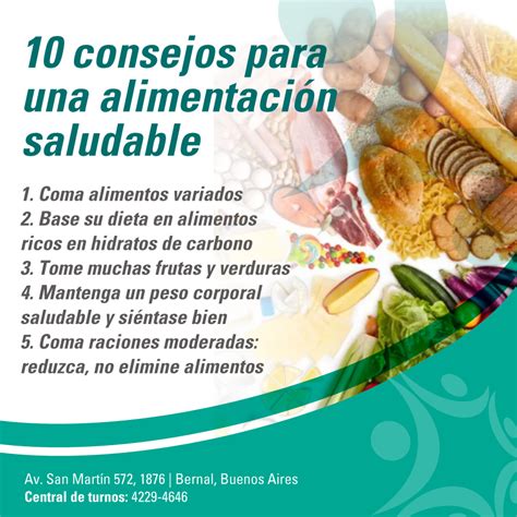 Consejos para una alimentación saludable
