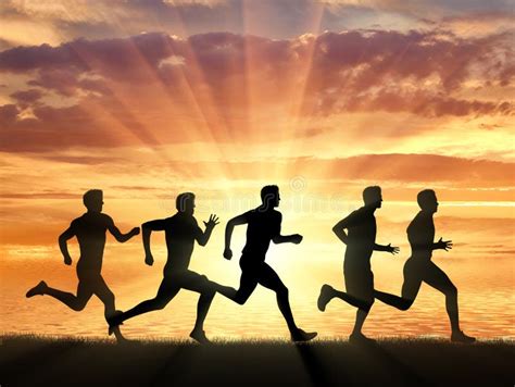 Corredores en una competencia