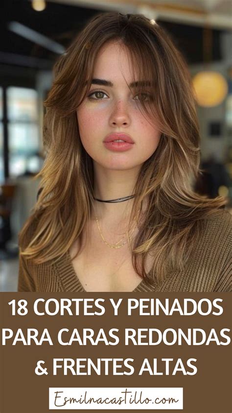 Cortes de cabello con capas para rostros redondos