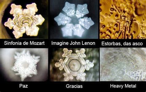 Cristales de agua de Masaru Emoto