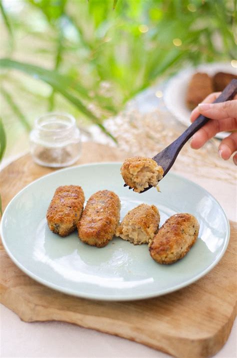 Croquetas de champiñones veganas