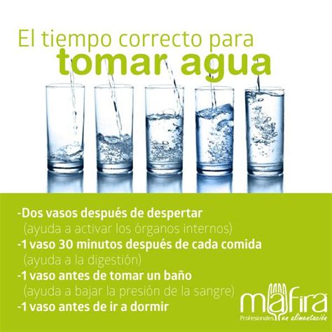 Cuándo tomar agua