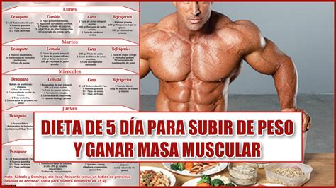 Dieta para aumentar masa muscular