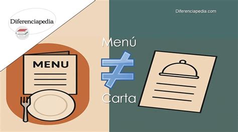 Diferencia entre menú y minuta