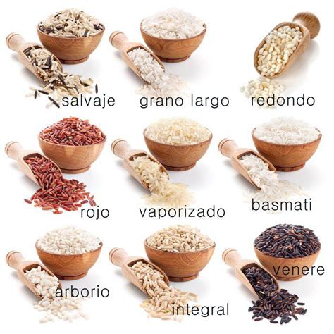 Diferentes tipos de arroz