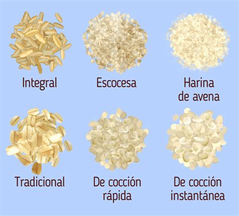 Diferentes tipos de avena