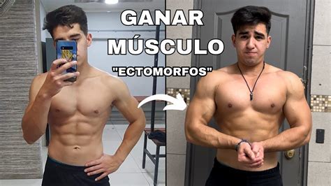 Ectomorfo ganando masa muscular