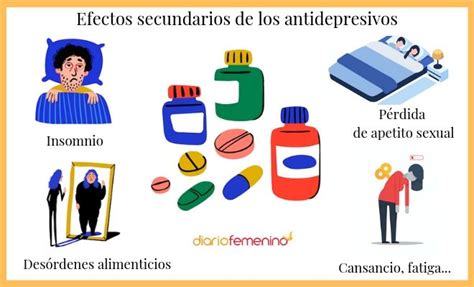 Efectos secundarios de antidepresivos