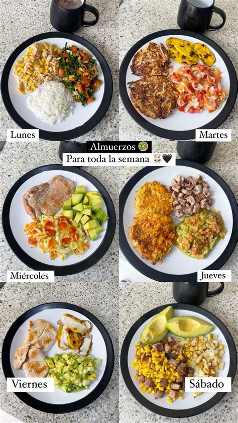 Ejemplos de almuerzos saludables