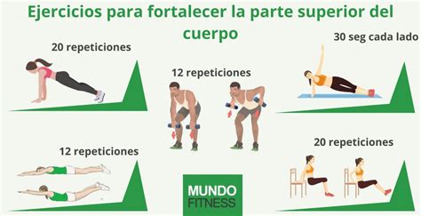 Ejercicios para adelgazar la parte superior del cuerpo