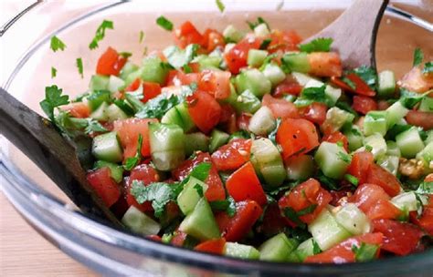 Ensalada de tomate y pepino