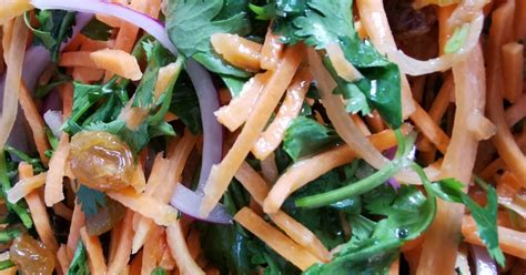 Ensalada de zanahoria, comino y cilantro