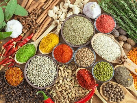 Especias beneficiosas