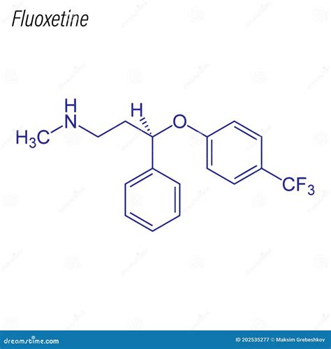 Estructura química de la Fluoxetina