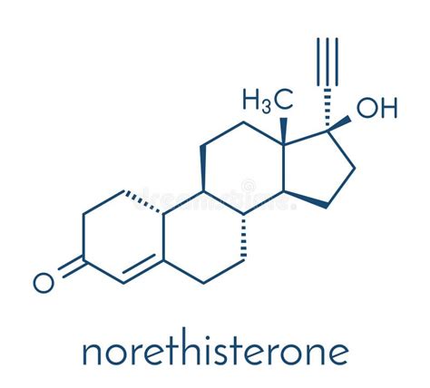 Estructura química de la noretisterona