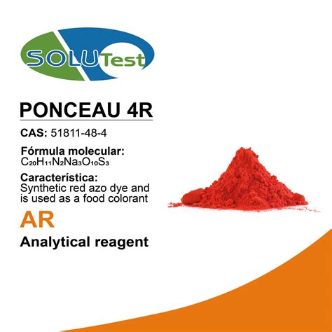 Estructura química del Ponceau 4R