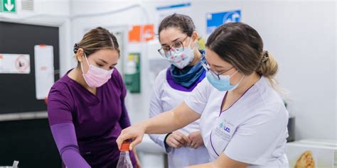 Estudiantes de Nutrición y Dietética trabajando en equipo