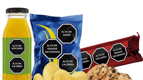 Etiquetas de advertencia en alimentos