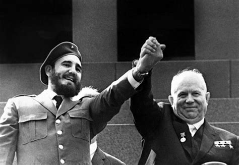 Fidel Castro y Nikita Kruschev