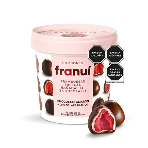 Frambuesas bañadas en chocolate Franuí